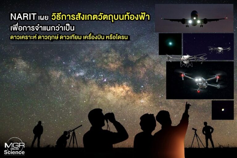 Jak rozlišit mezi různými objekty na noční obloze