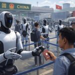 Nasazení humanoidních robotů na čínských hraničních přechodech