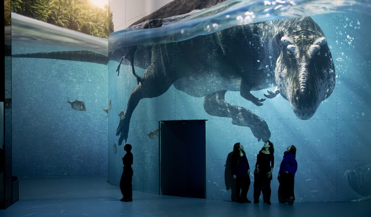 V Hamburku se rozjíždí dinosauří představení – nové spektakulární vystoupení v HafenCity